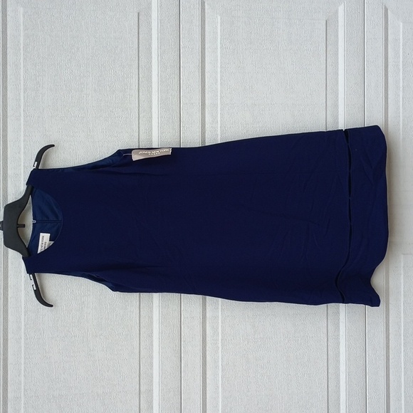 Jones New York Sleeveless Sheath Dress Navy Blue Sz 10 NWT - Picture 1 of 9